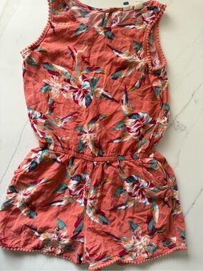 Billabong Coral Floral Sleeveless Romper for Kids
